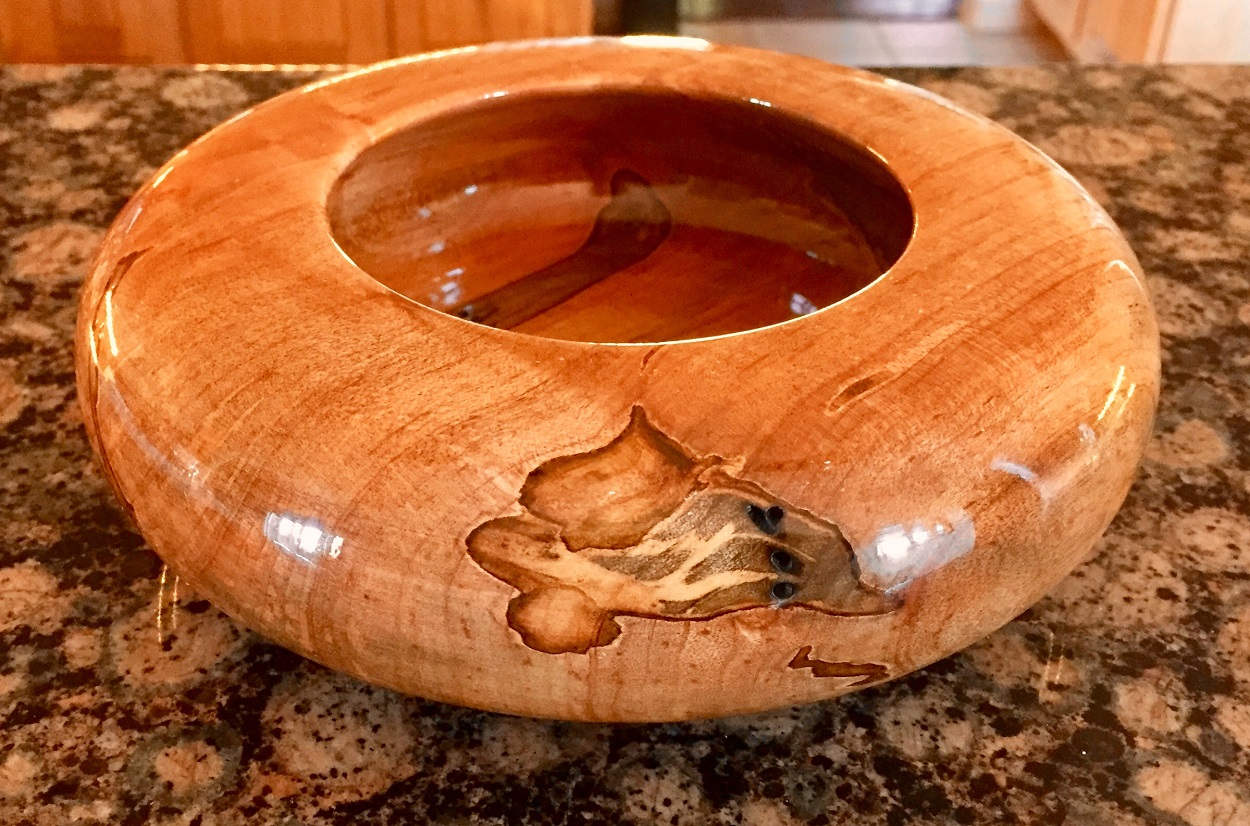 This is a Merry Christmas bowl created by Dan Hall