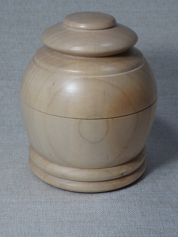 Kathy Allen Maple Lidded Container